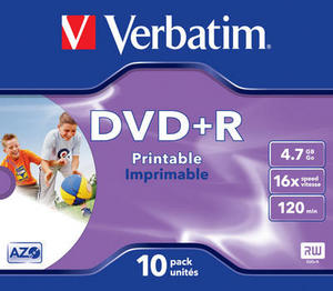 VERBATIM PRINTABLE 16X 4,7GB/120 MIN