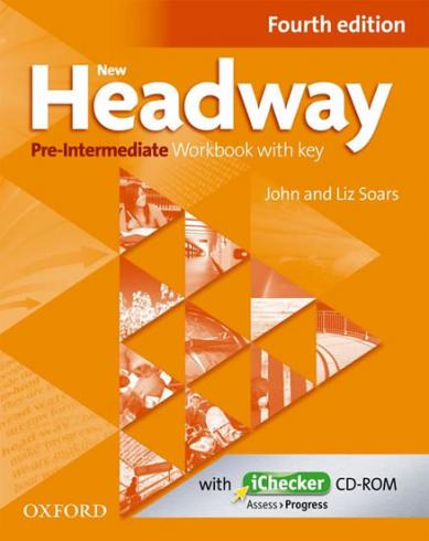 NEW HEADWAY PRE-INTERMEDIATE FOURTH EDITION WORBOOK WITH KEY