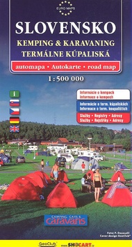 SLOVENSKO - KEMPING, TERMALNE KUPALISKA 1:500 000