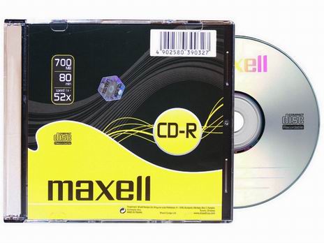SLIM MAXELL 52X, 700MB, 80MIN CD-R