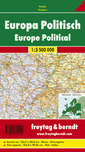 EUROPA - POLITICKA 1:3 500 000