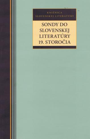 SONDY SLOVENSKEJ LITERATURY 19. STOROCIA